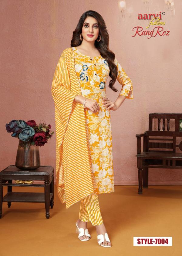 Aarvi Rangrez Vol-1 (Kurti With Pant And Dupatta)